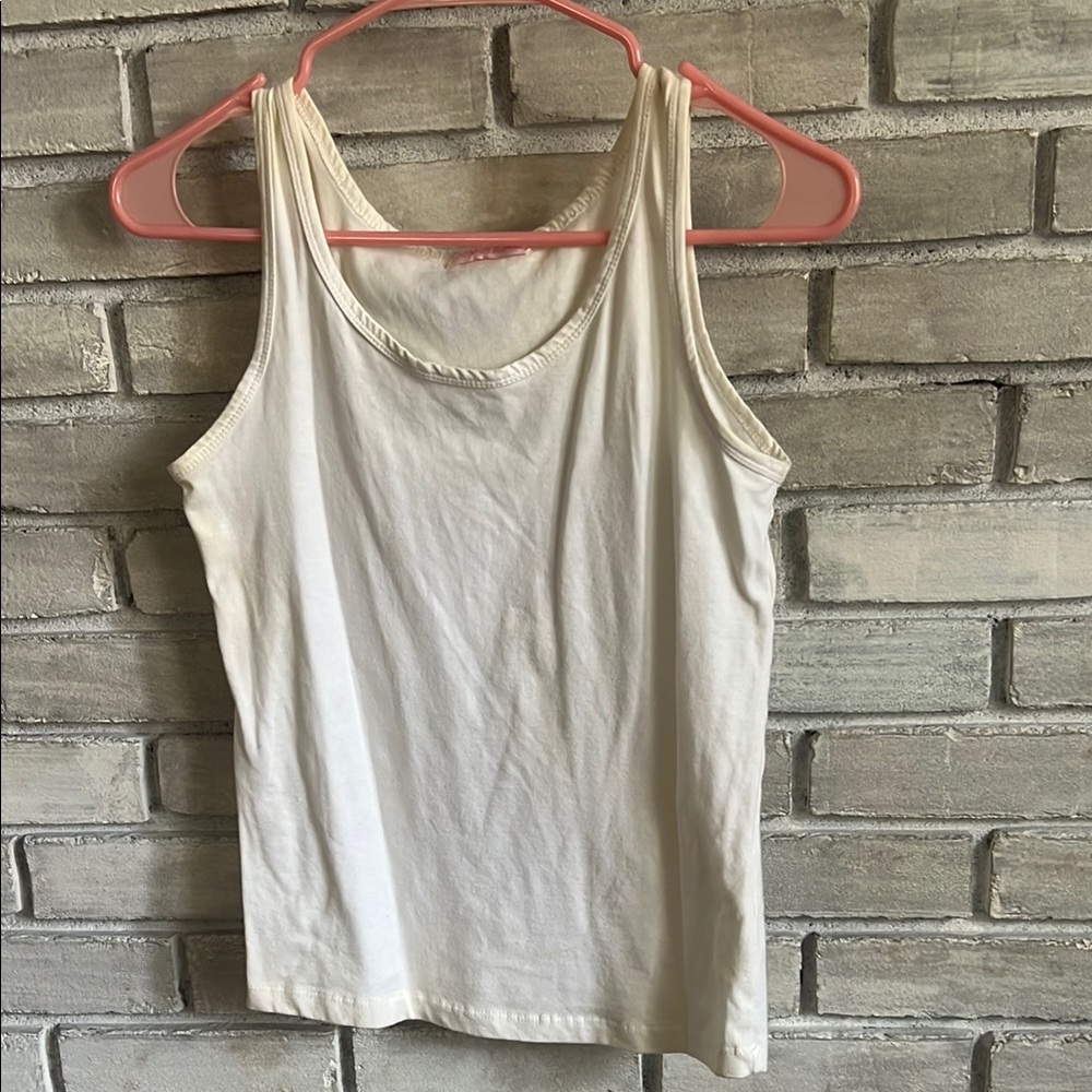 Romeo and Jane Classic White Tank Top Small